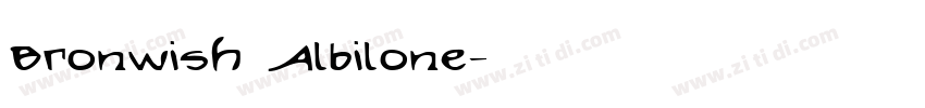 Bronwish Albilone字体转换